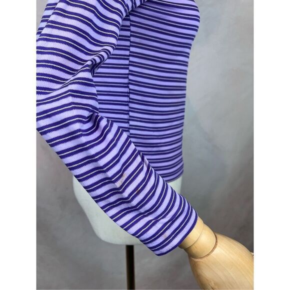 Vintage 1970s Striped Turtleneck Mod MCM Size Small XS - Picture 6 of 8